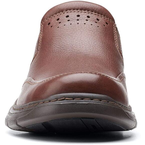 NWT Clarks Men\'s Un Brawley Step Loafer, Mahogany Leather, 12 main image 4